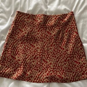 Princess Polly leopard mini skirt